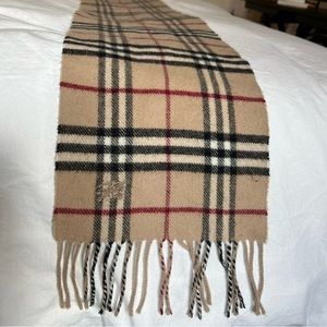 Burberry The Mini Classic Vintage Check Cashmere Scarf